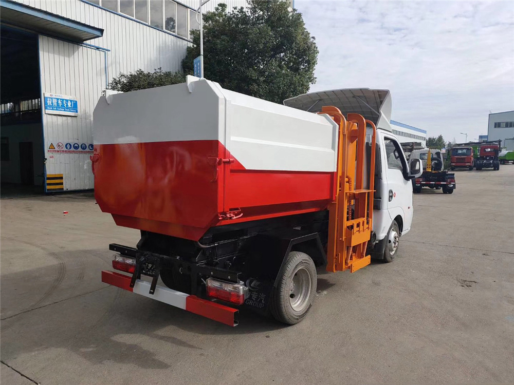 國六3-4方 藍牌東風途逸掛桶垃圾車 國六3-4方 藍牌東風途逸掛桶垃圾車