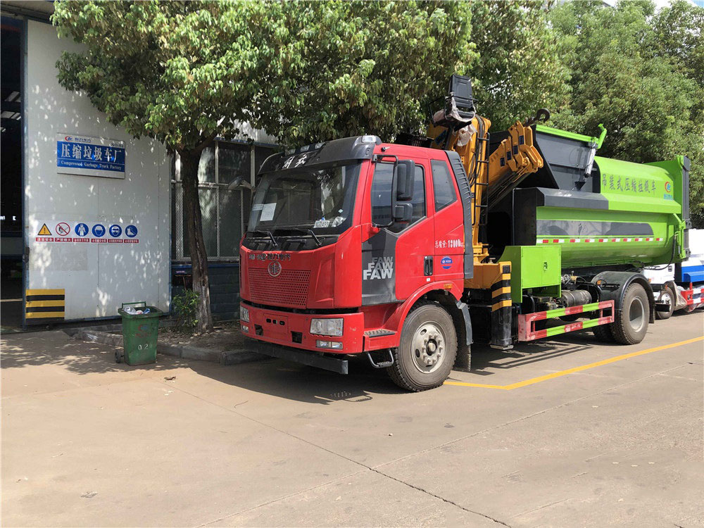 國六12方解放J6L 吊裝壓縮垃圾車 國六12方解放J6L 吊裝壓縮垃圾車
