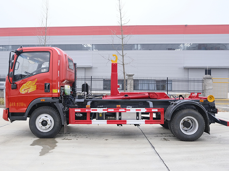 重汽豪曼勾臂垃圾車 重汽豪曼勾臂垃圾車