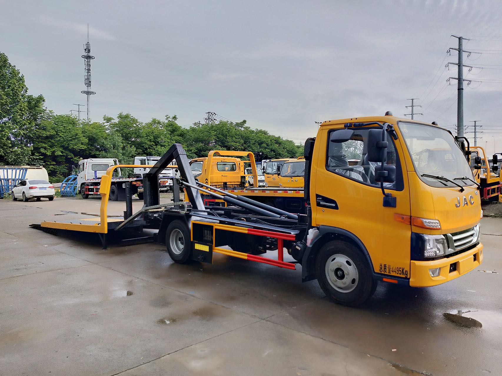 國六江淮藍牌一拖二清障車 國六江淮藍牌一拖二清障車